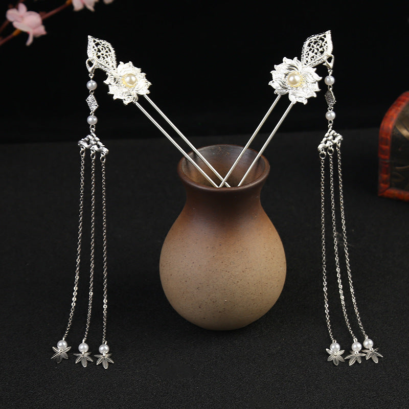 Hanfu Headdress Hairpin Accessories Tassel Hair Crown Full Set Of Super Fairy Ancient Style