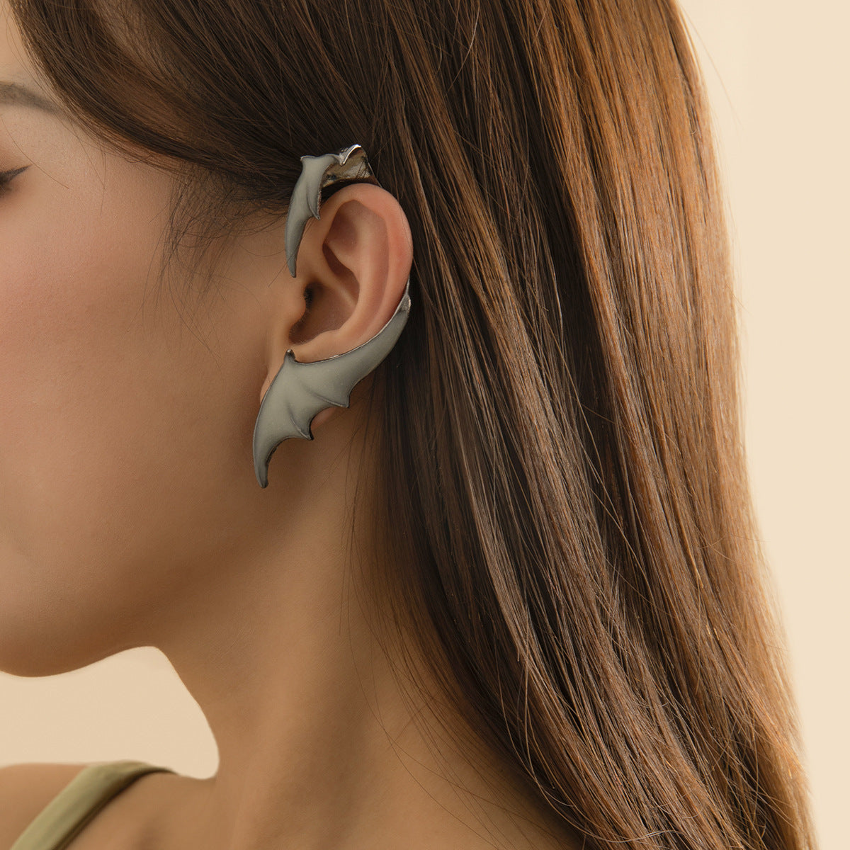 Dark Wind Halloween Single Wing Earrings