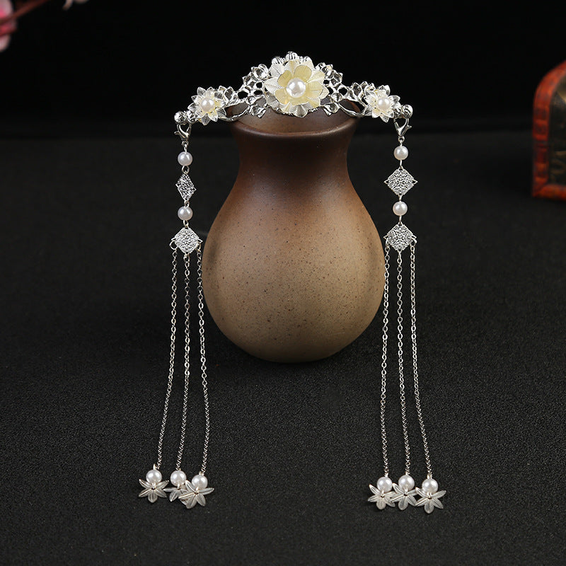 Hanfu Headdress Hairpin Accessories Tassel Hair Crown Full Set Of Super Fairy Ancient Style