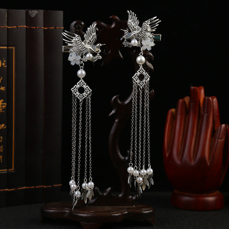 Hanfu Headdress Hairpin Accessories Tassel Hair Crown Full Set Of Super Fairy Ancient Style