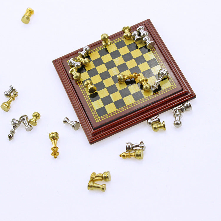 Doll House Accessories Mini Chess Non Magnetic