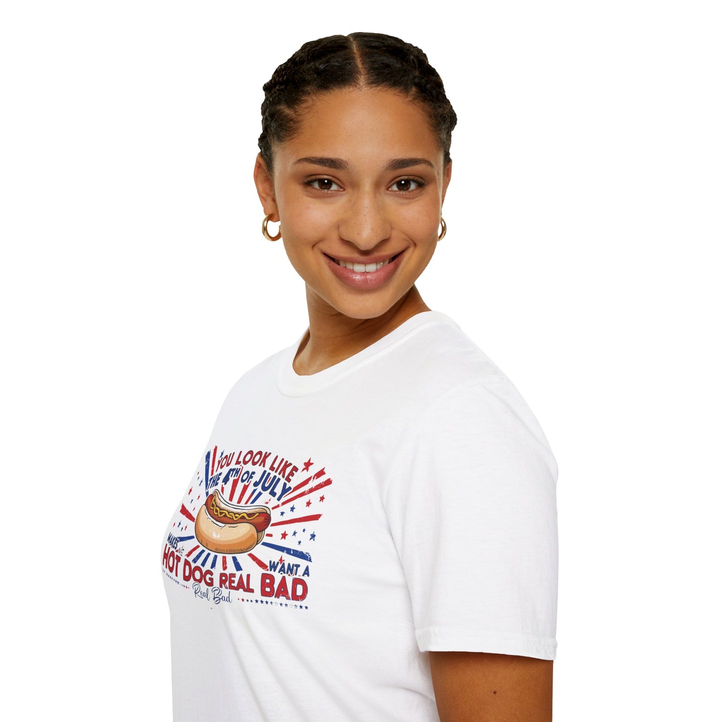 4th of July Women's Funny BBQ Softstyle T-Shirt - Summer Celebration Tee