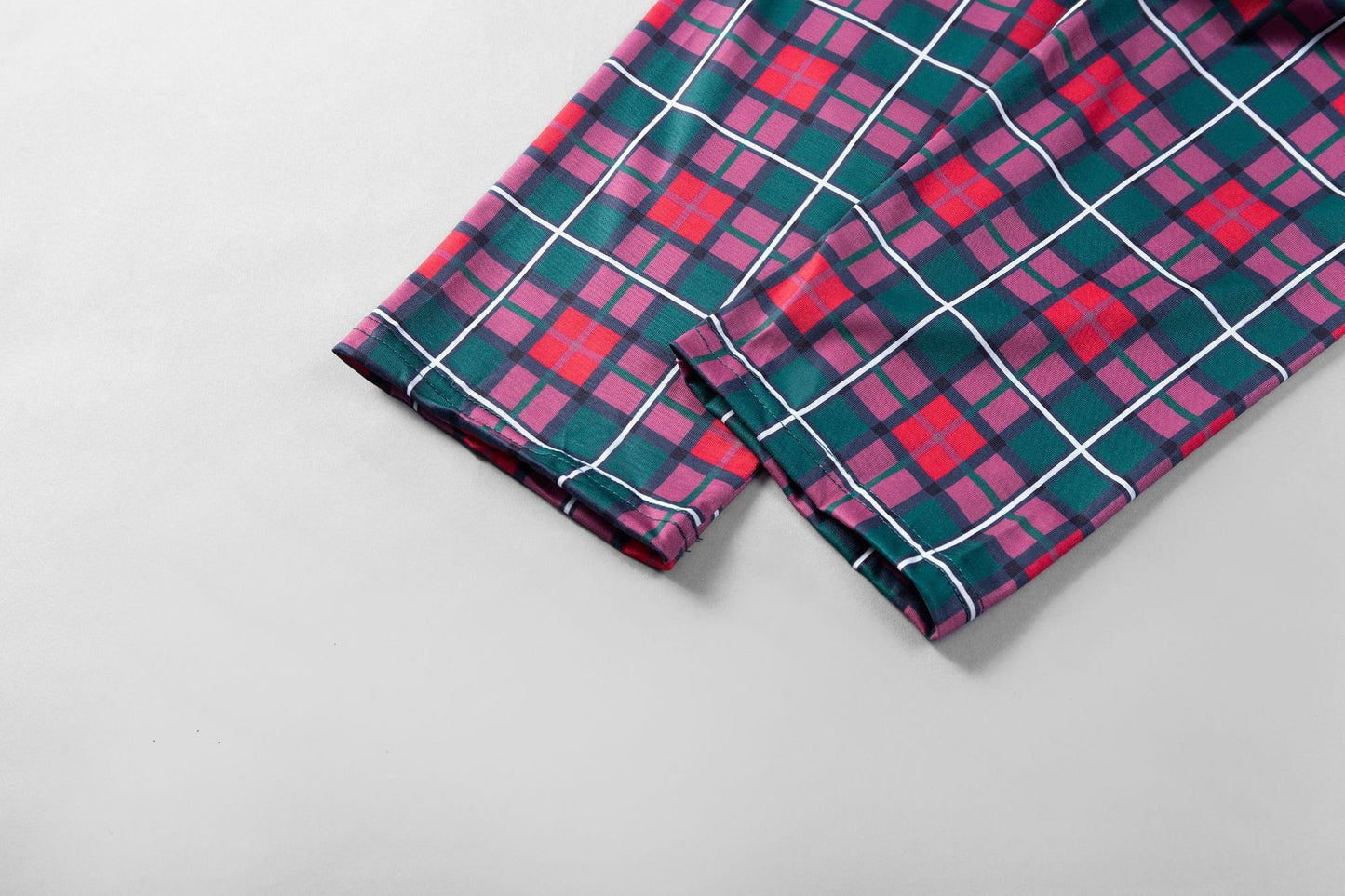 Family Matching Christmas Pajamas, Festive Printed Long-Sleeve