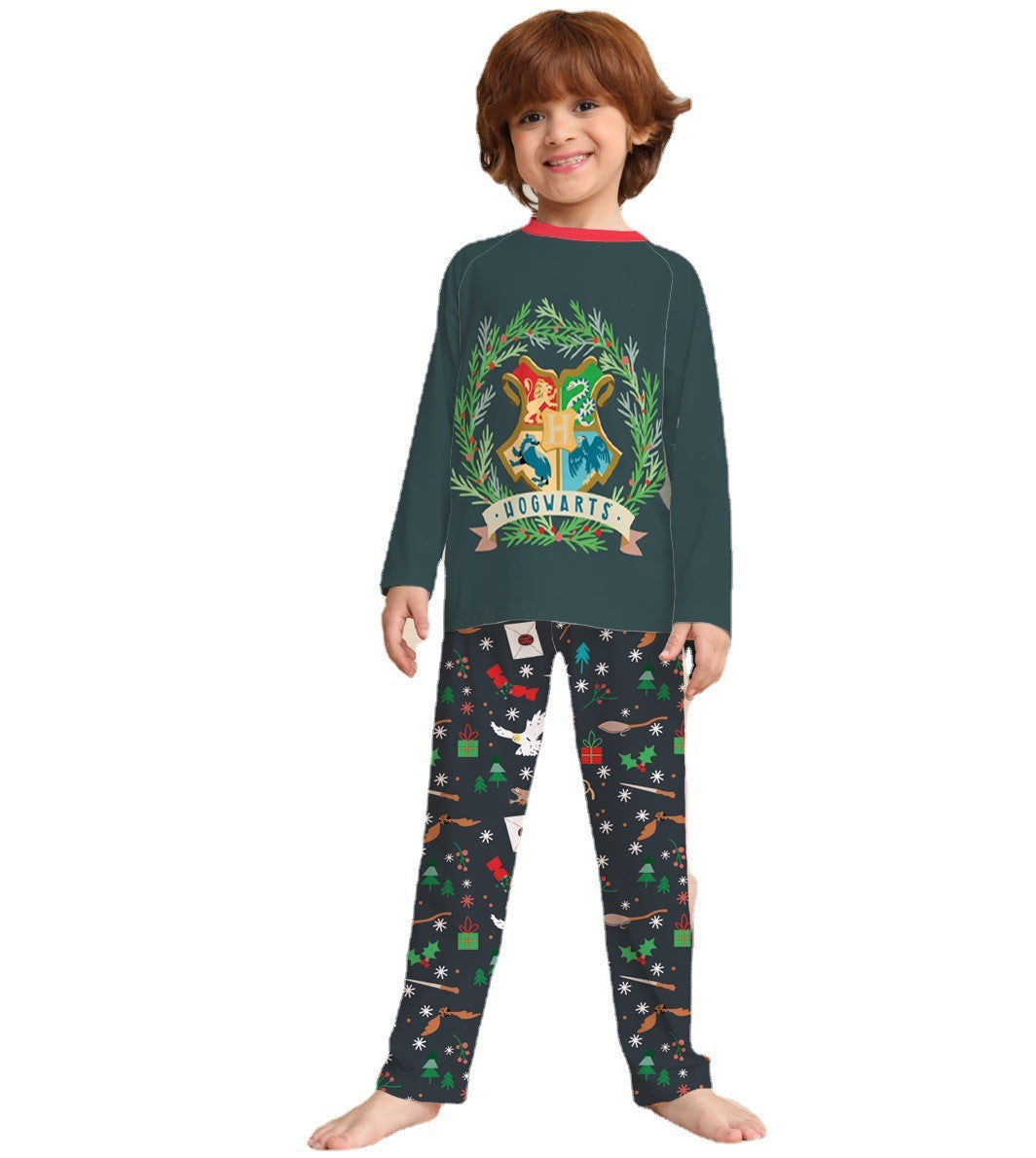 Matching Family Graphic Print Crew Neck Homewear Pj's
