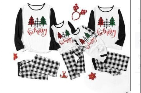Be Merry Family Christmas Pajamas Matching Holiday Sleepwear Sets