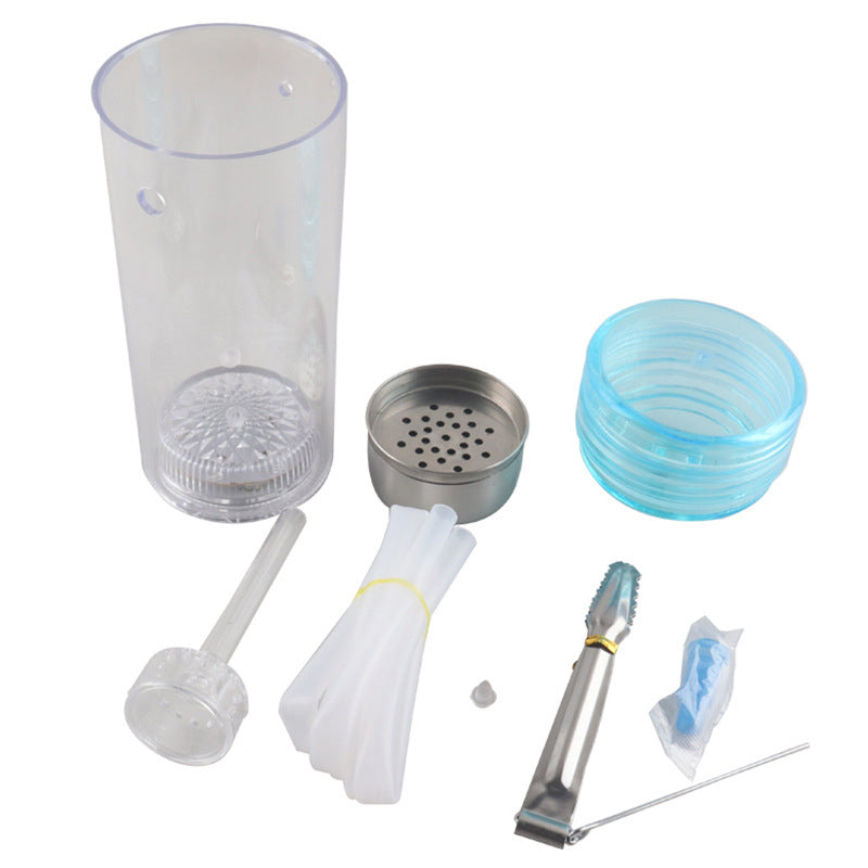 LED Portable Cup Hookah, Light-Up Mini Hookah with Built-In LED Glow