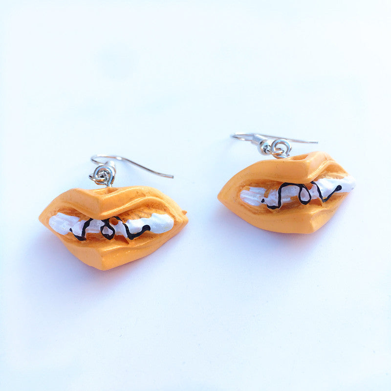 Creative Fun Burger Earrings