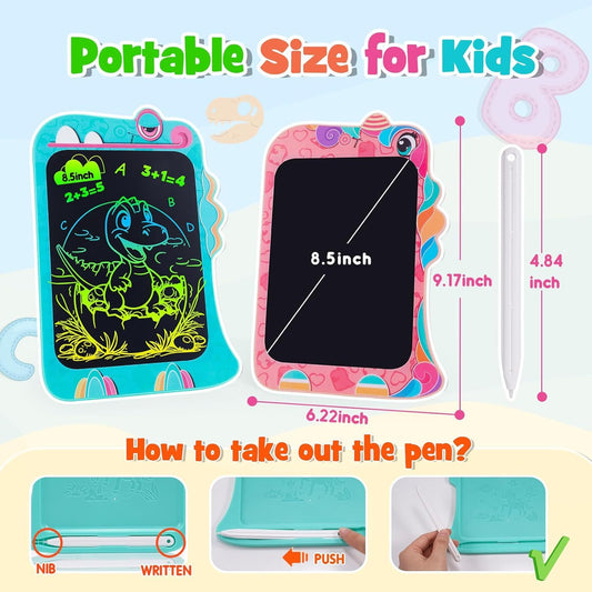 8.5" LCD Writing Tablet for Kids – Unicorn Doodle Board, Reusable Drawing Pad & Educational Toy