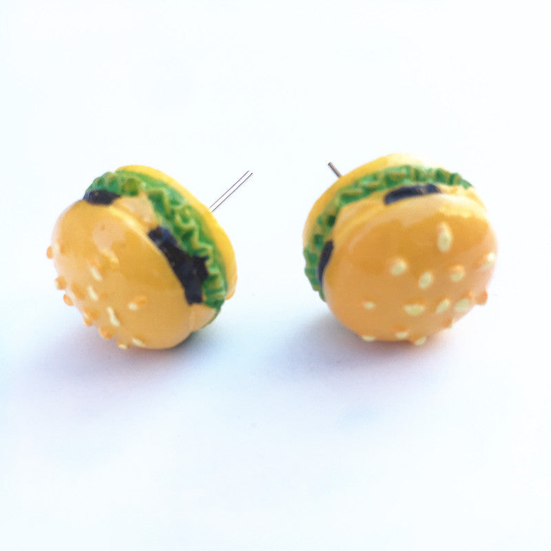 Creative Fun Burger Earrings