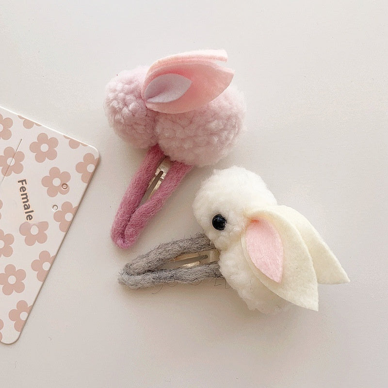 Cartoon Soft Cute Fur Ball Rabbit Hair Accessories Headdress