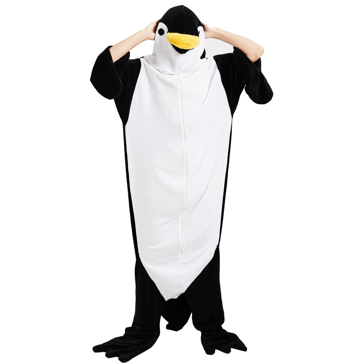 Performance Halloween Penguin Plush One-piece Pajamas