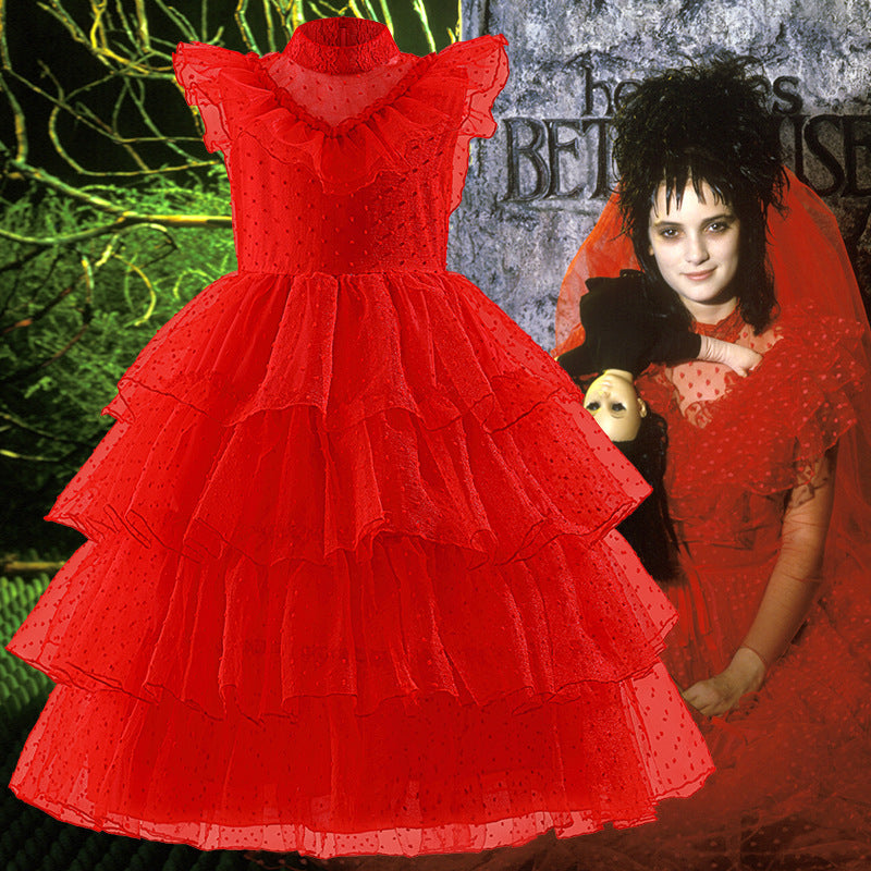 Girls' Halloween Wedding Dress Formal Dress