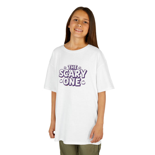 Kids Scary One T-Shirt | Fun Halloween Tee, Spooky Apparel, Boys & Girls, Cute Casual Wear, Youth Halloween Costume