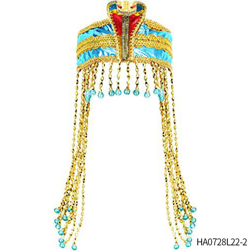 Headwear Female Egyptian Clothing Headband Pharaoh Sequined Hair Accessories