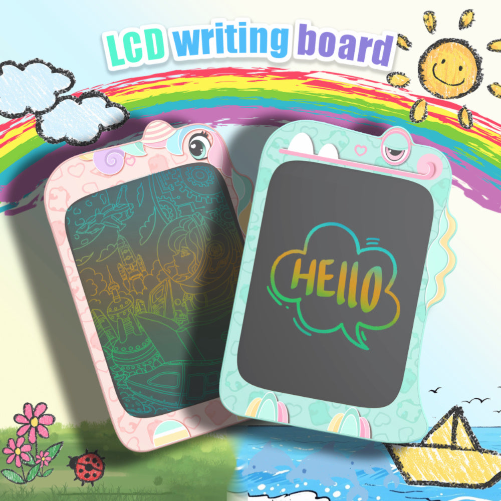 8.5" LCD Writing Tablet for Kids – Unicorn Doodle Board, Reusable Drawing Pad & Educational Toy