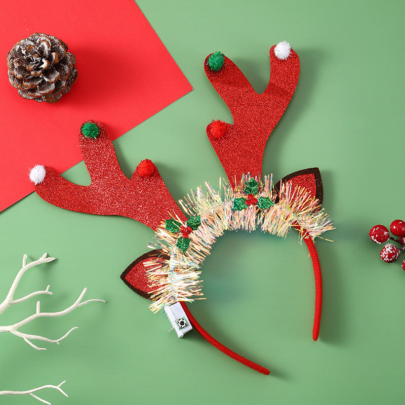 Christmas Headband Luminous Crutch Headband Christmas Tree Hair Accessories
