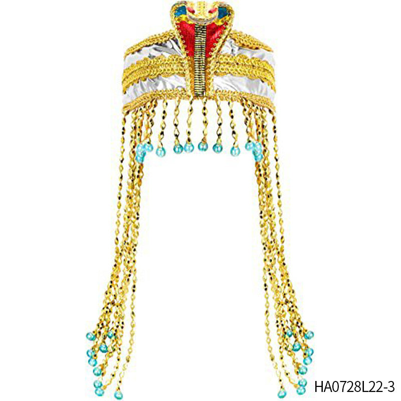 Headwear Female Egyptian Clothing Headband Pharaoh Sequined Hair Accessories