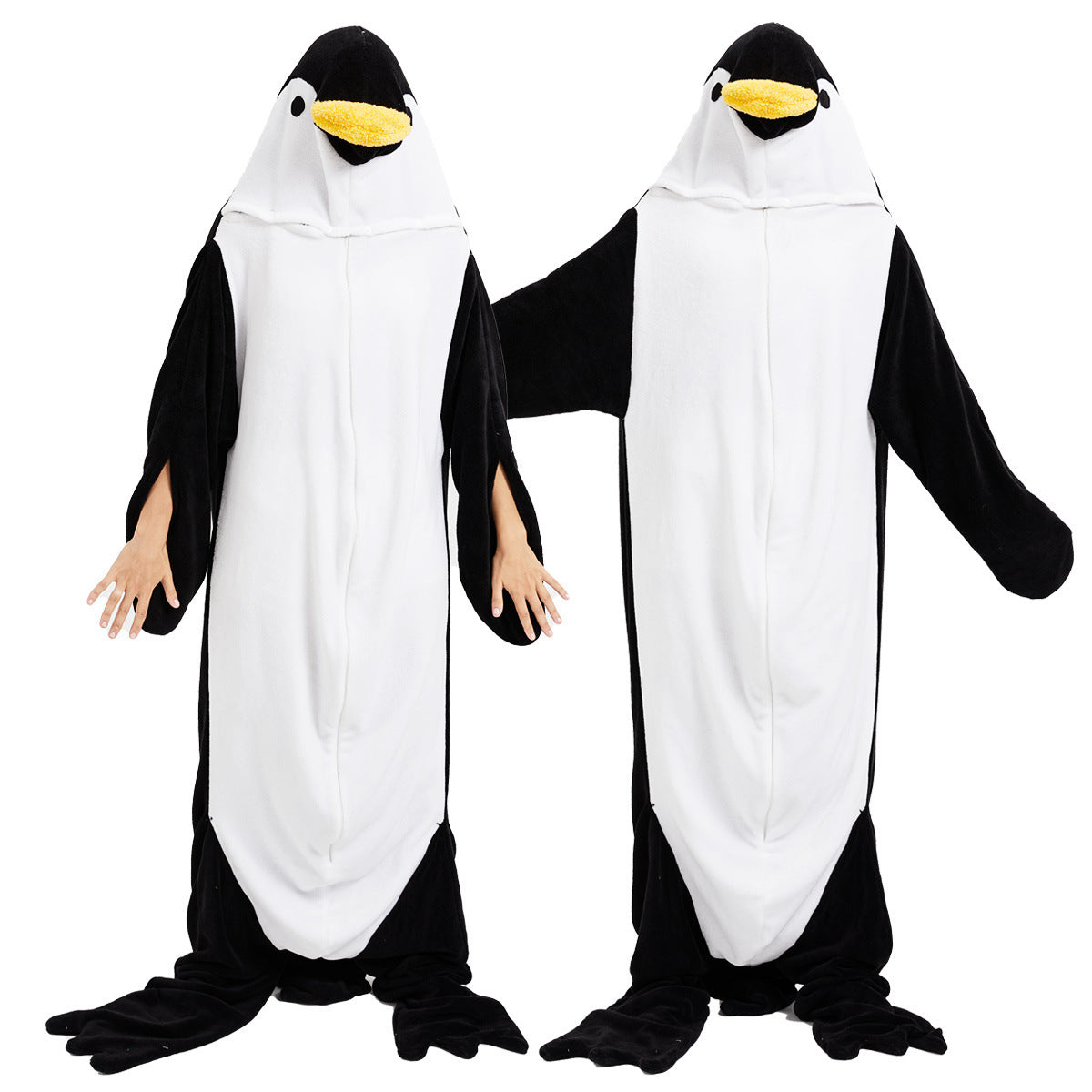 Performance Halloween Penguin Plush One-piece Pajamas