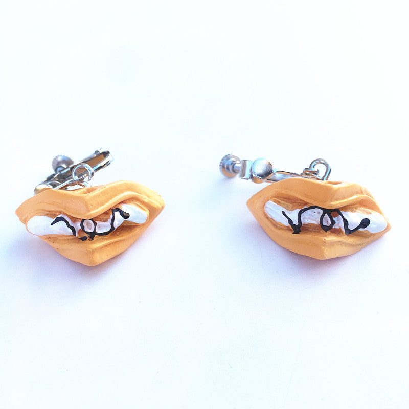 Creative Fun Burger Earrings