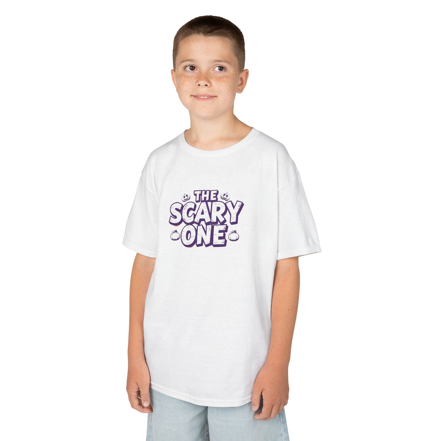 Kids Scary One T-Shirt | Fun Halloween Tee, Spooky Apparel, Boys & Girls, Cute Casual Wear, Youth Halloween Costume