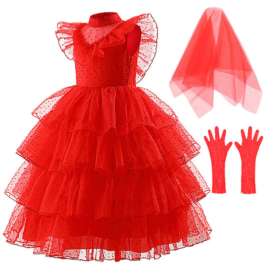 Girls' Halloween Wedding Dress Formal Dress