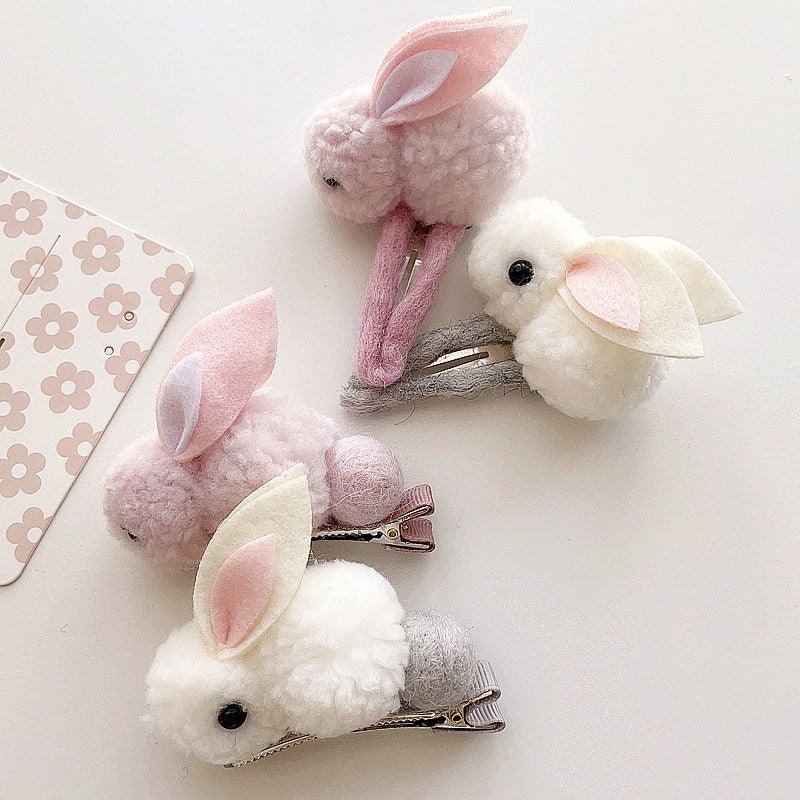 Cartoon Soft Cute Fur Ball Rabbit Hair Accessories Headdress
