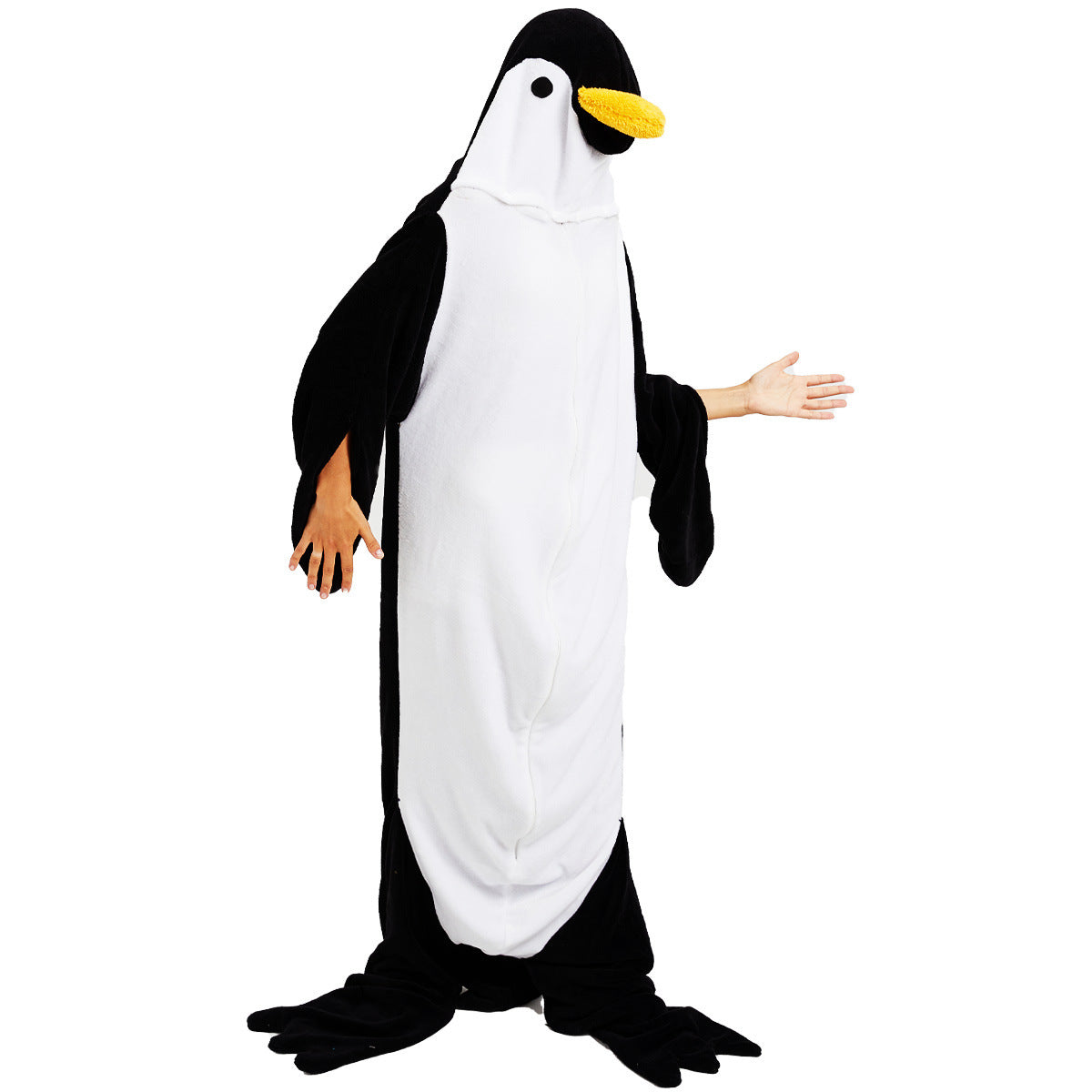 Performance Halloween Penguin Plush One-piece Pajamas