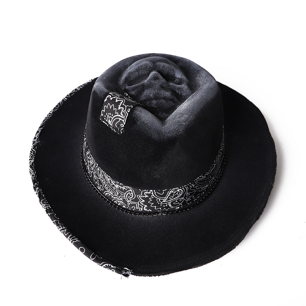 European And American Cowboy Hat Skull